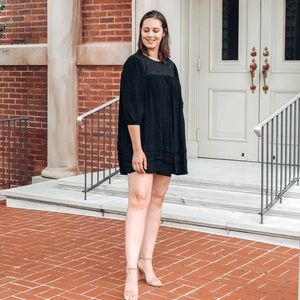 Black babydoll dress